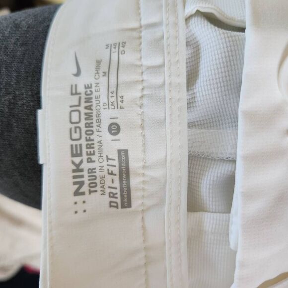 Nike Womens White High-Rise Dri-Fit Golf Tour Performance Bermuda Shorts Size 10 - Picture 8 of 10
